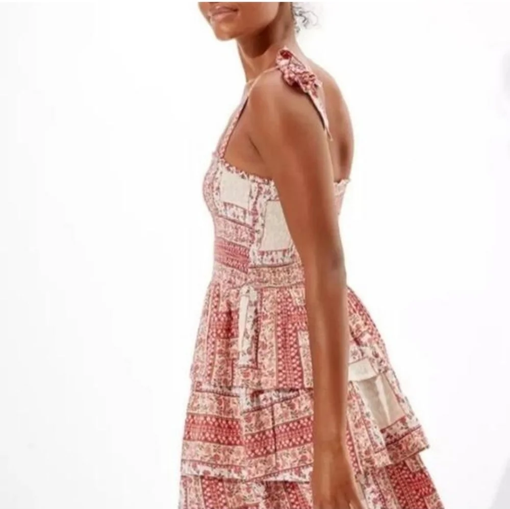 American Eagle Outfitters Red and Cream Mini Dress - Picture 4 of 11